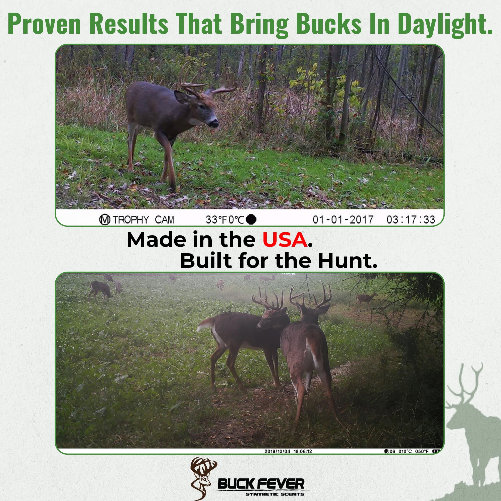 Buck Fever doe scent drag-line setup for scent trail tracking.