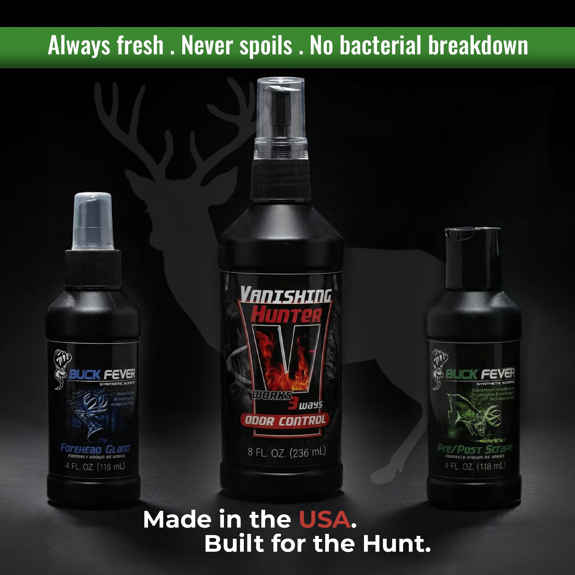 Buck Fever Synthetics Forehead Gland scent on a branch signals dominance