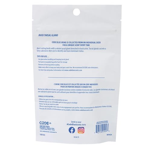 Buck Tarsal Gland deer attractant packaging