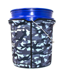 Bucket Cooler 7mm neoprene sleeve in use preserves bait temperature longer.