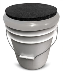 BUCKET PROS easy snap-on lid demonstrates secure fit and versatile use.