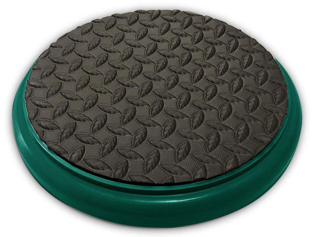 BUCKET PROS Green Frame padded lid on a 5-gallon bucket for secure storage.