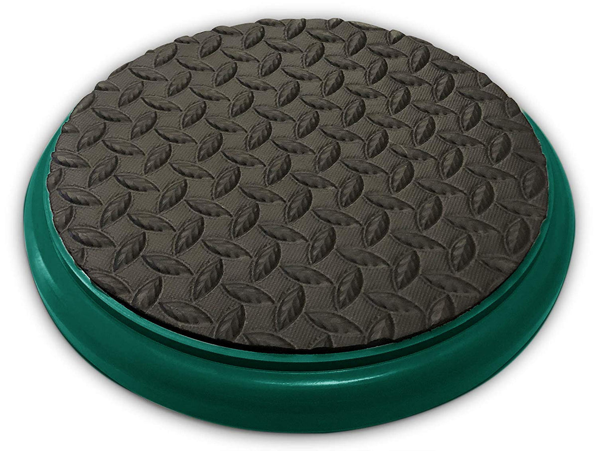 BUCKET PROS Green Frame padded lid on a 5-gallon bucket for secure storage.