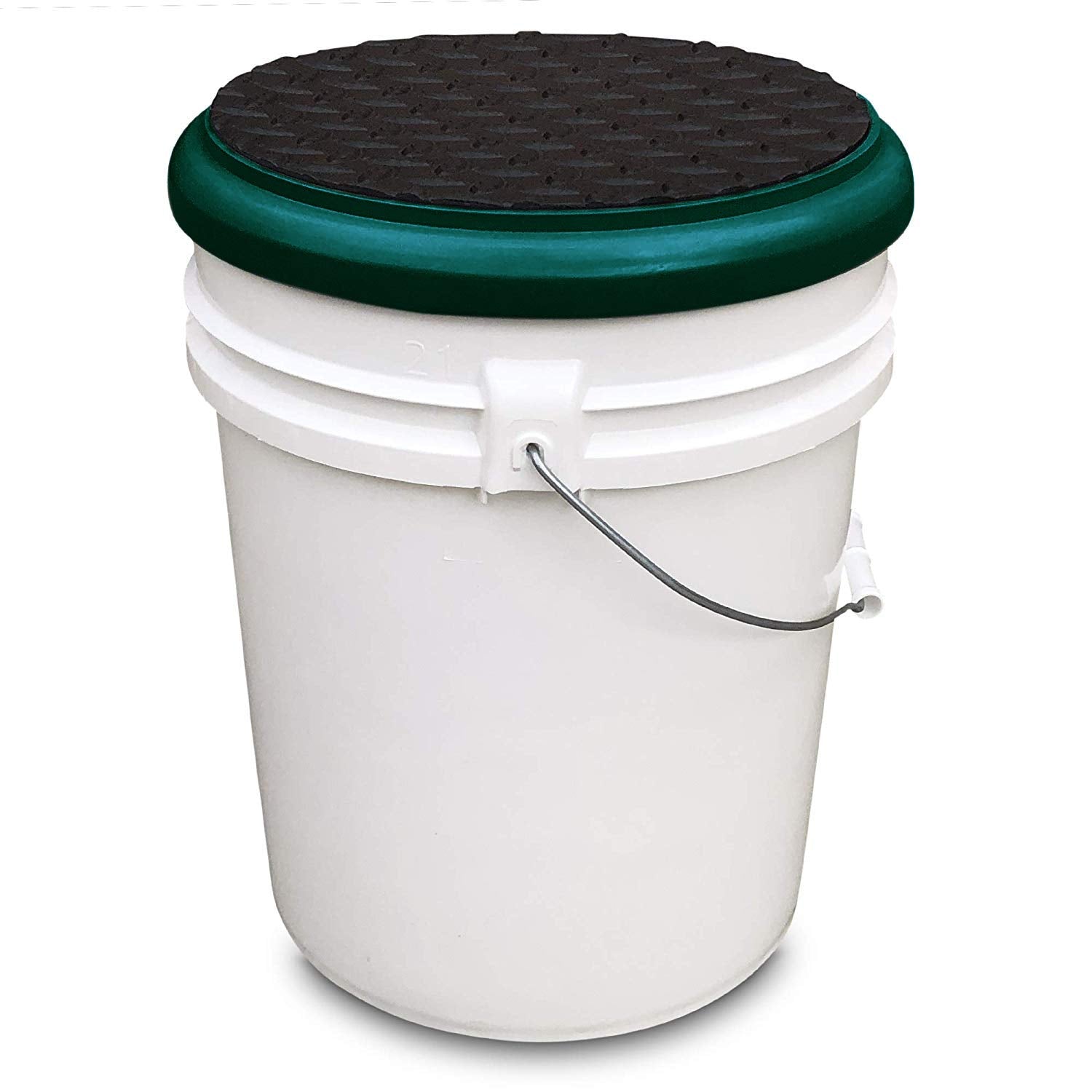 BUCKET PROS Made in USA lid displays durability for rugged workflows.