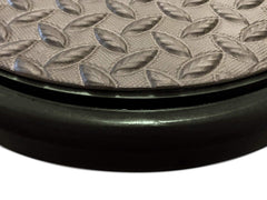 Bucket Pros padded lid with black pad provides a secure, weather-ready bucket cover.