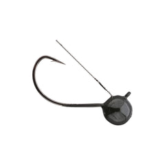 Buckeye Lures Flick-It Jighead in black finish for enhanced wacky-rig bass fishing