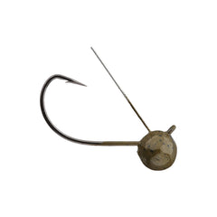 Buckeye Lures Flick-It Jighead in green pumpkin finish for finesse worm rigs