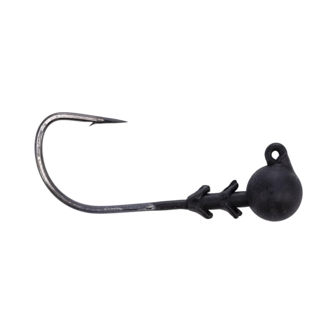 Buckeye Lures G-Stroll Head 1/4oz matte black with 2/0HK hook for bass finesse