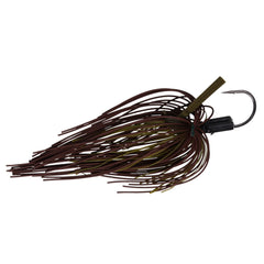 Buckeye Lures Mop Jig defense posture at rest ready for strikes