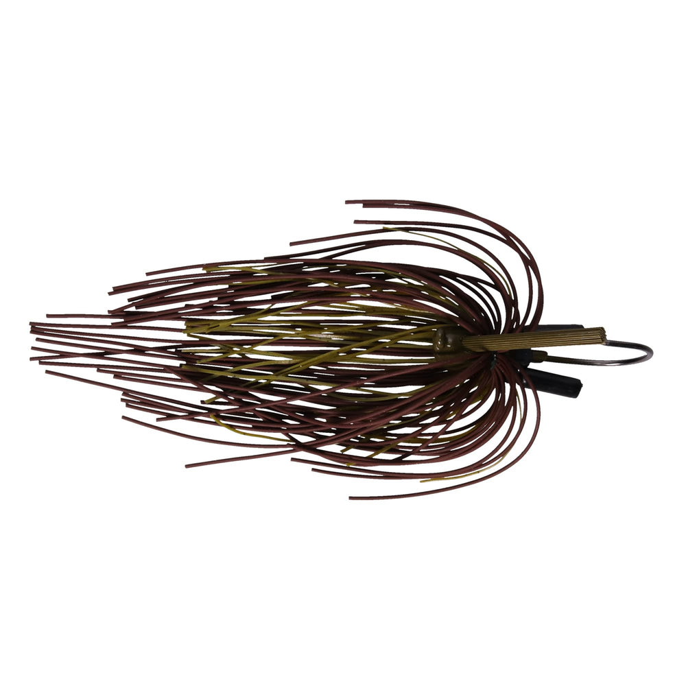 Buckeye Lures Mop Jig elongated skirt highlighting mop like profile