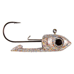 Buckeye Lures Scope Head with double-keeper design pins swimbait securely for horizontal presentation.