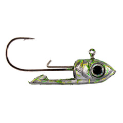 Buckeye Lures Scope Head with double-keeper design secures swimbait for precise horizontal presentation.