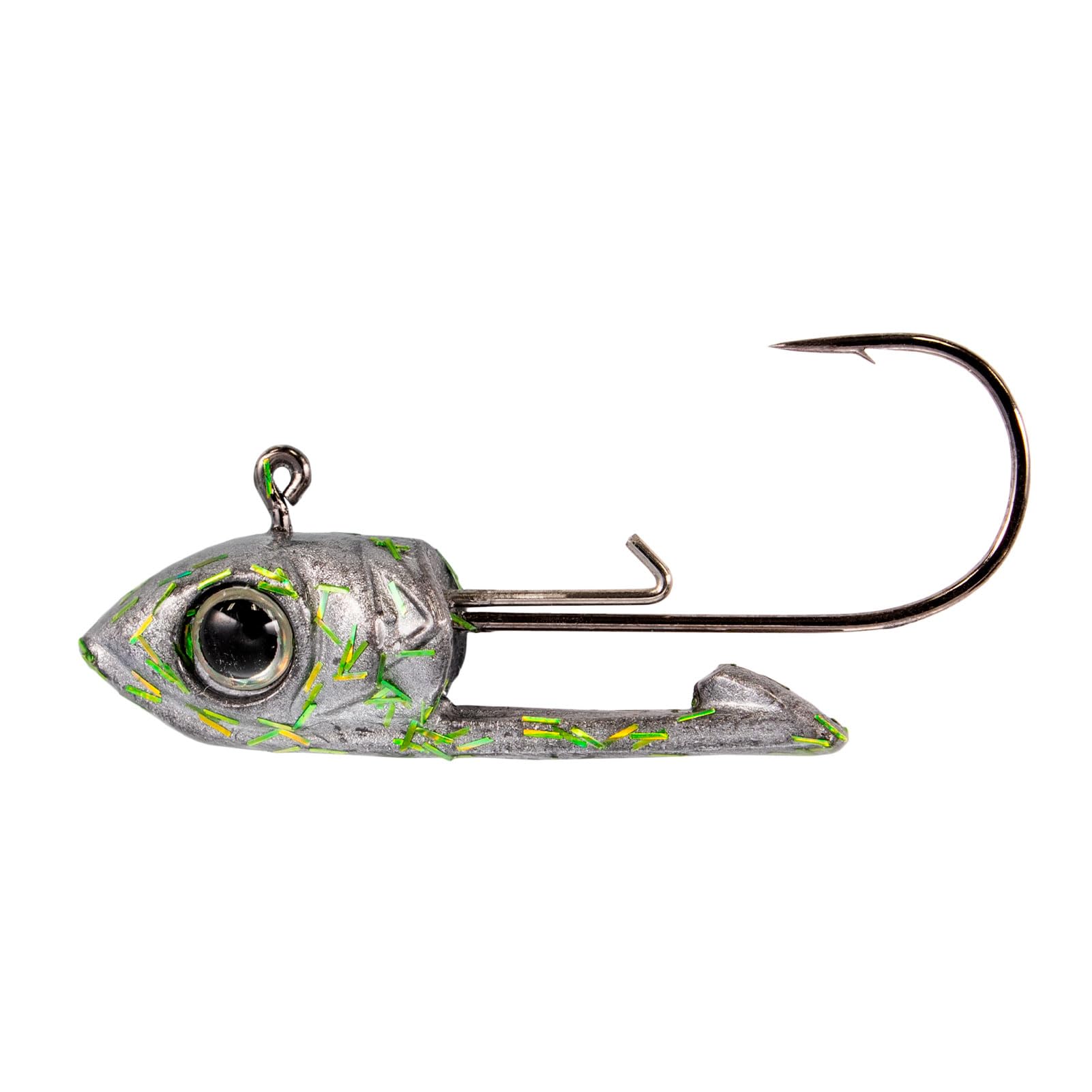 Buckeye Lures Scope Head demonstrates horizontal pinning for consistent bait orientation.