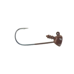 Buckeye Lures Spot Remover Jig Head in brown for spotted bass and deep-water presentations