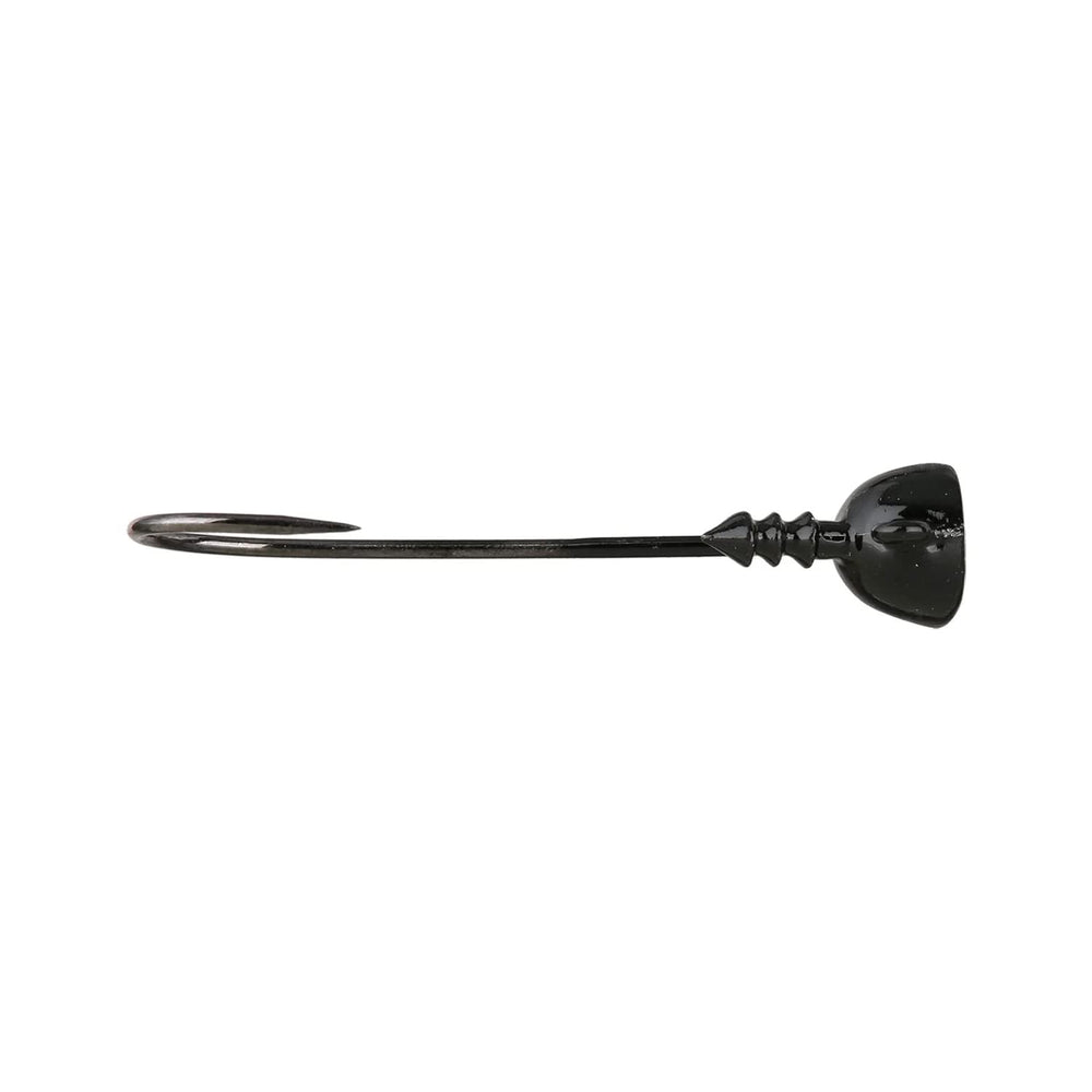 Buckeye Lures Spot Remover Jig Head features a 90-degree Mustad hook for improved bait presentation in deep water.