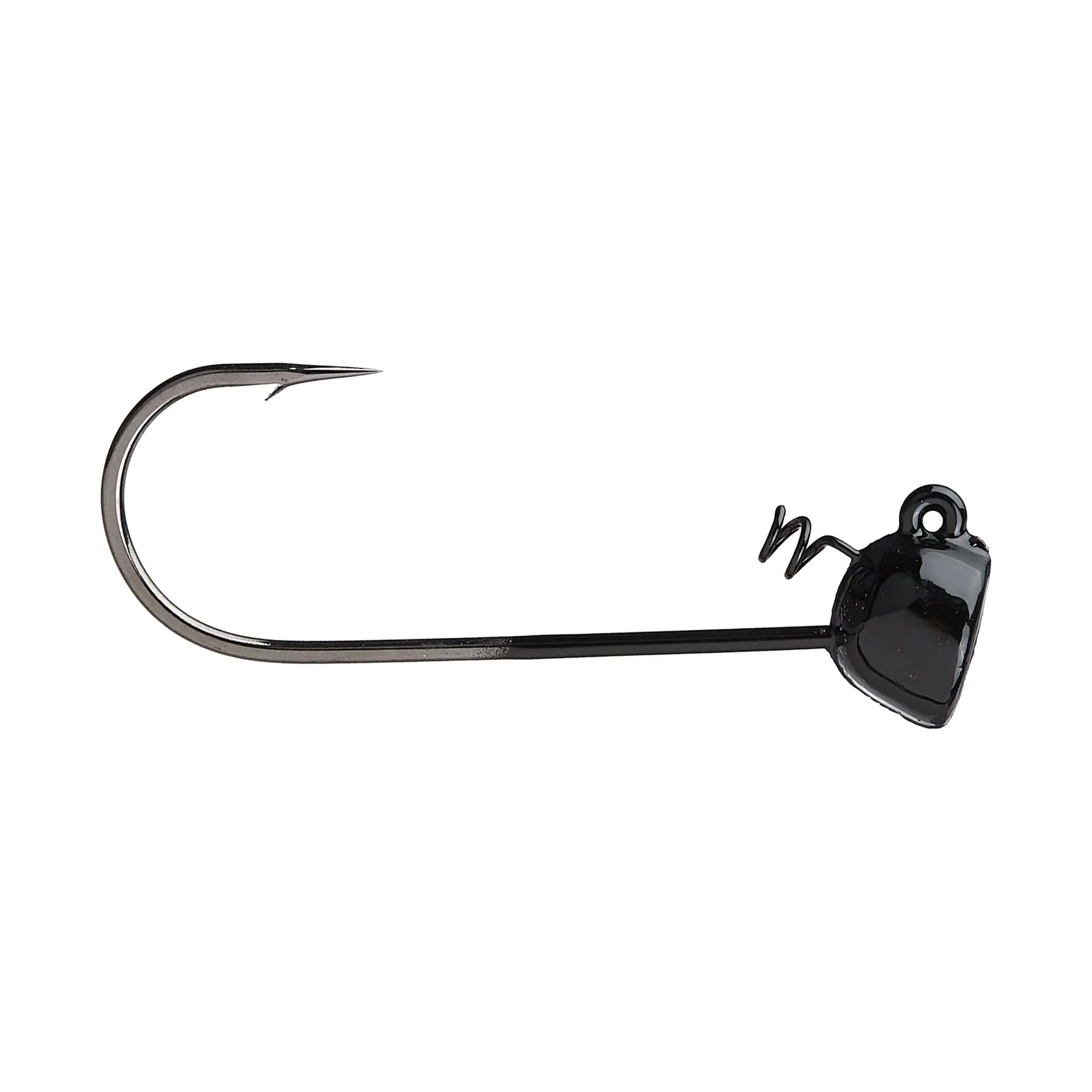 Buckeye Lures Spot Remover Magnum Jig Head close-up shows secure screw lock keeper for precise rigging.