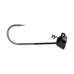 Buckeye Lures Spot Remover Magnum Jig Head close-up shows secure screw lock keeper for precise rigging.