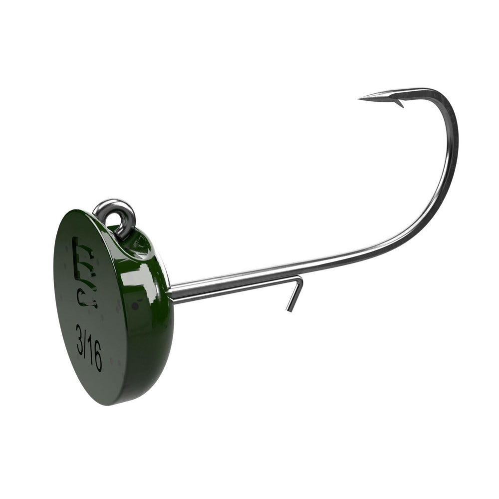 Six sizes available for Buckeye Lures Ned Head support versatile setups.