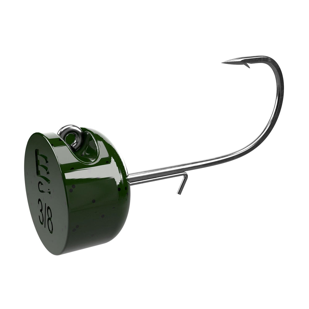 Packaging-friendly Spot Remover Ned Head from Buckeye Lures aids easy storage.