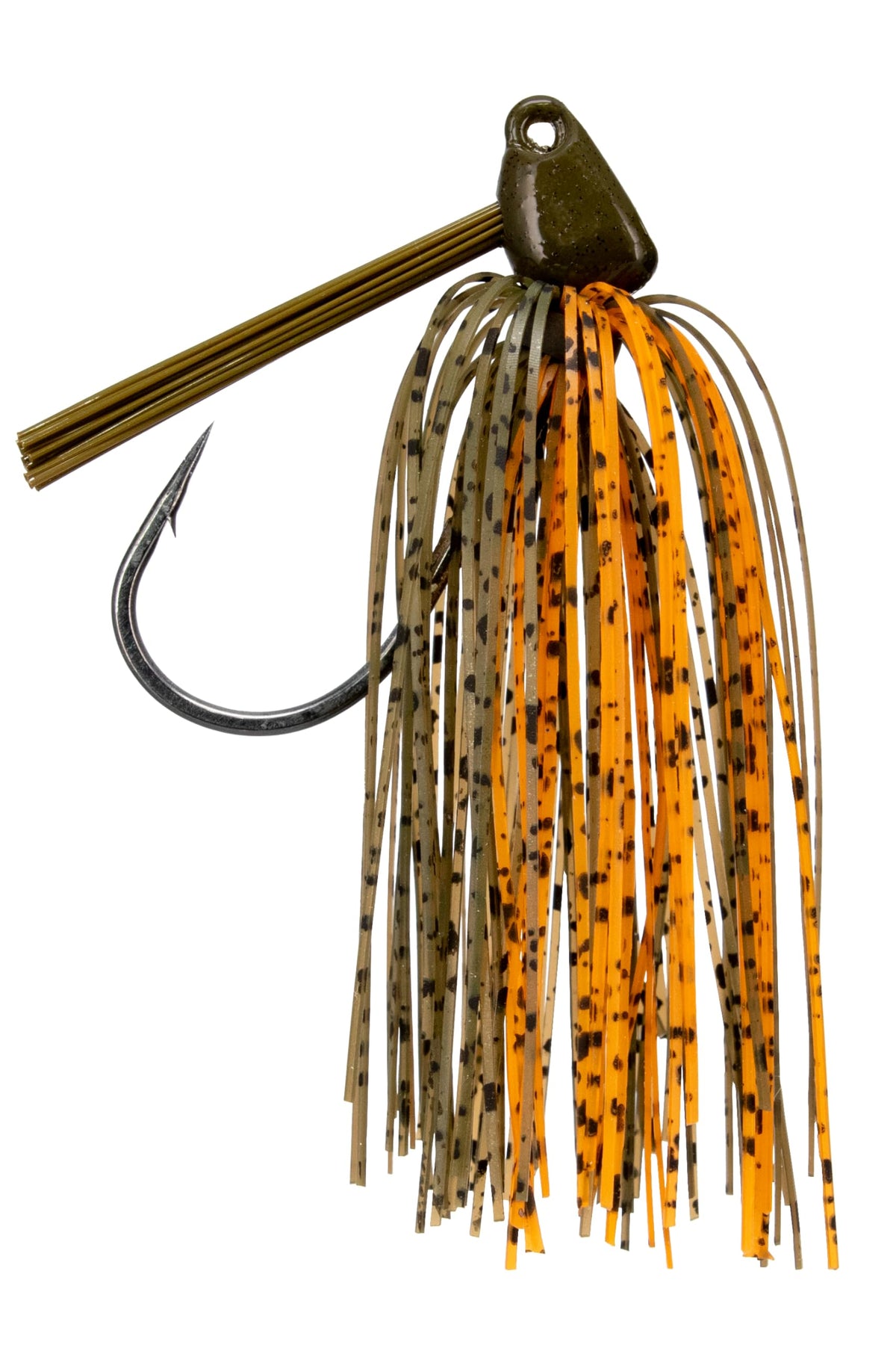 Buckeye Lures The Thump Flipping Jig in Natural Green Pumpkin, snag-free for heavy cover flipping