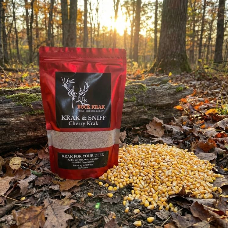 Cherry aroma from Buck Krak enhances feeder attractivity.