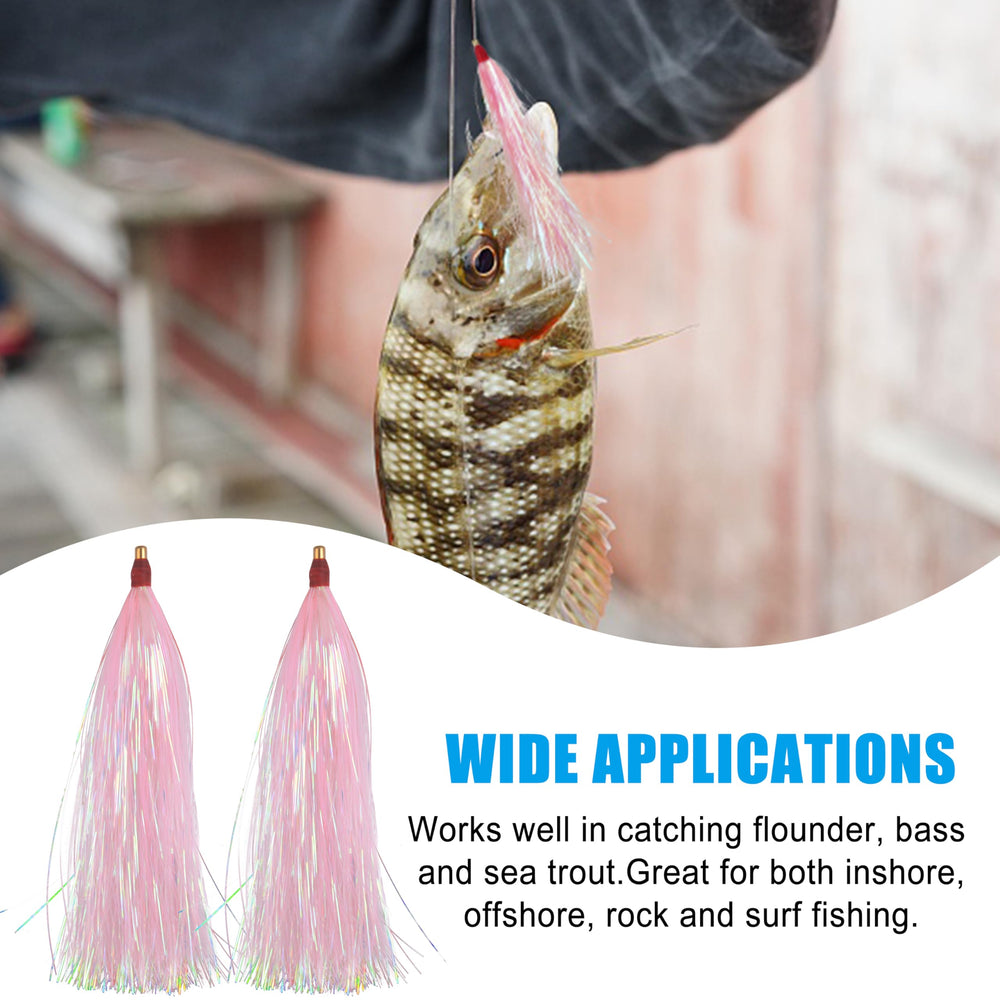 Bucktail teasers kit box with multiple lures