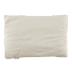 Bucky buckwheat pillow 23x16, compact size, supports neck alignment during sleep.
