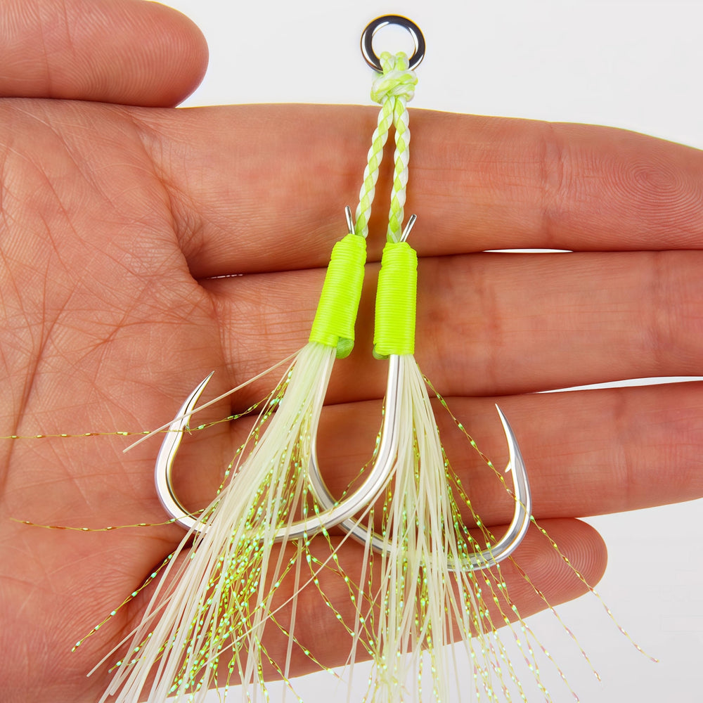 Four sizes from 1/0 to 4/0 cover major predator species.