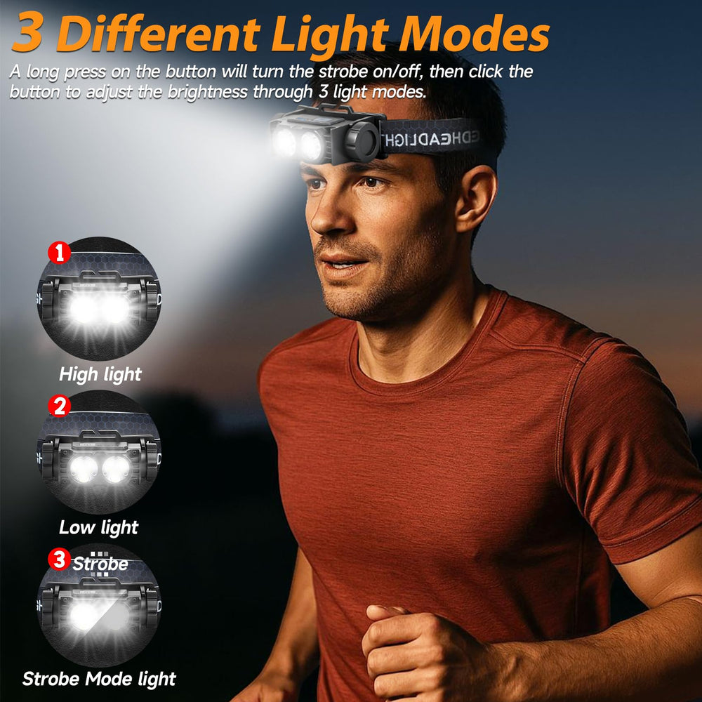 Bud K headlamp 6pack packaging showcases convenient multi-pack for family outdoor adventures.
