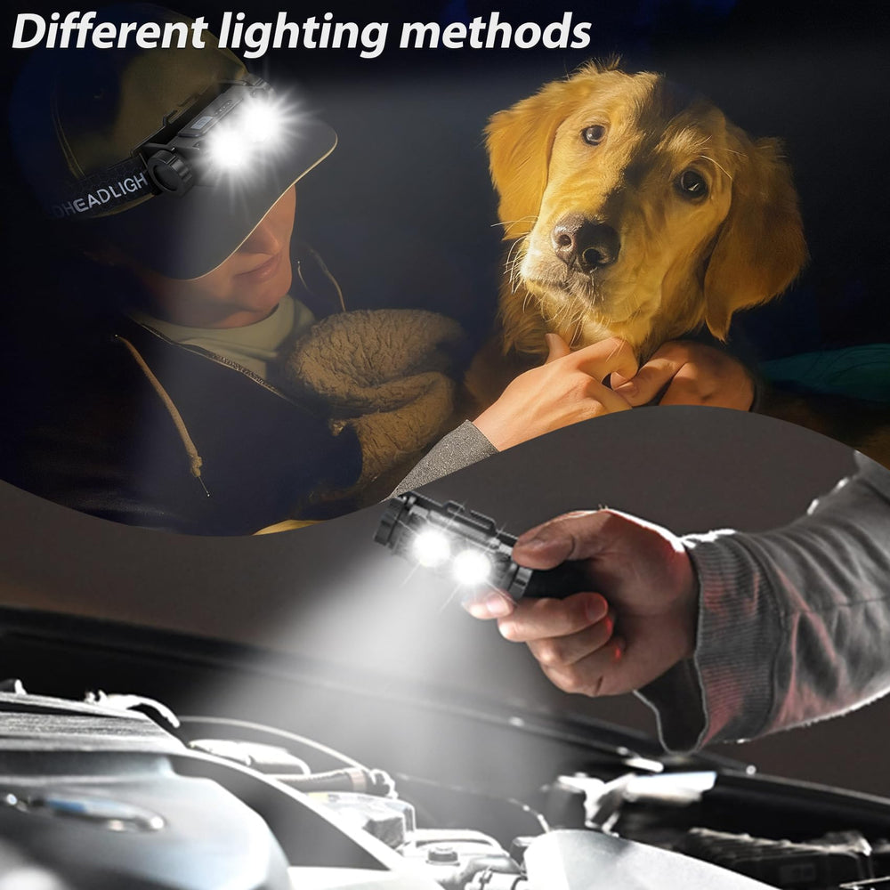 Bud K headlamp ergonomic 59g fit emphasizes comfortable all-day wear during activities.
