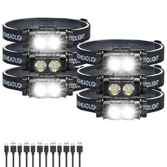 Bud K headlamp rechargeable front view shows compact hands-free illumination for night runs.