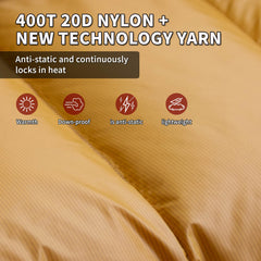 BUERTS Down Sleeping Bag features RDS-certified down for traceable warmth.