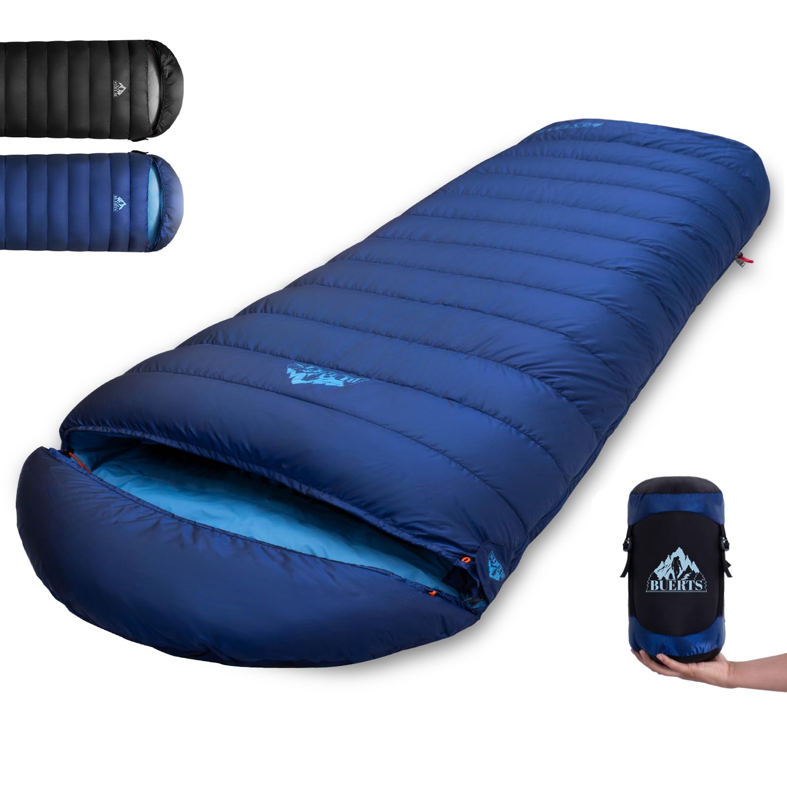 BUERTS Down Sleeping Bag ultralight design for effortless backpacking comfort.