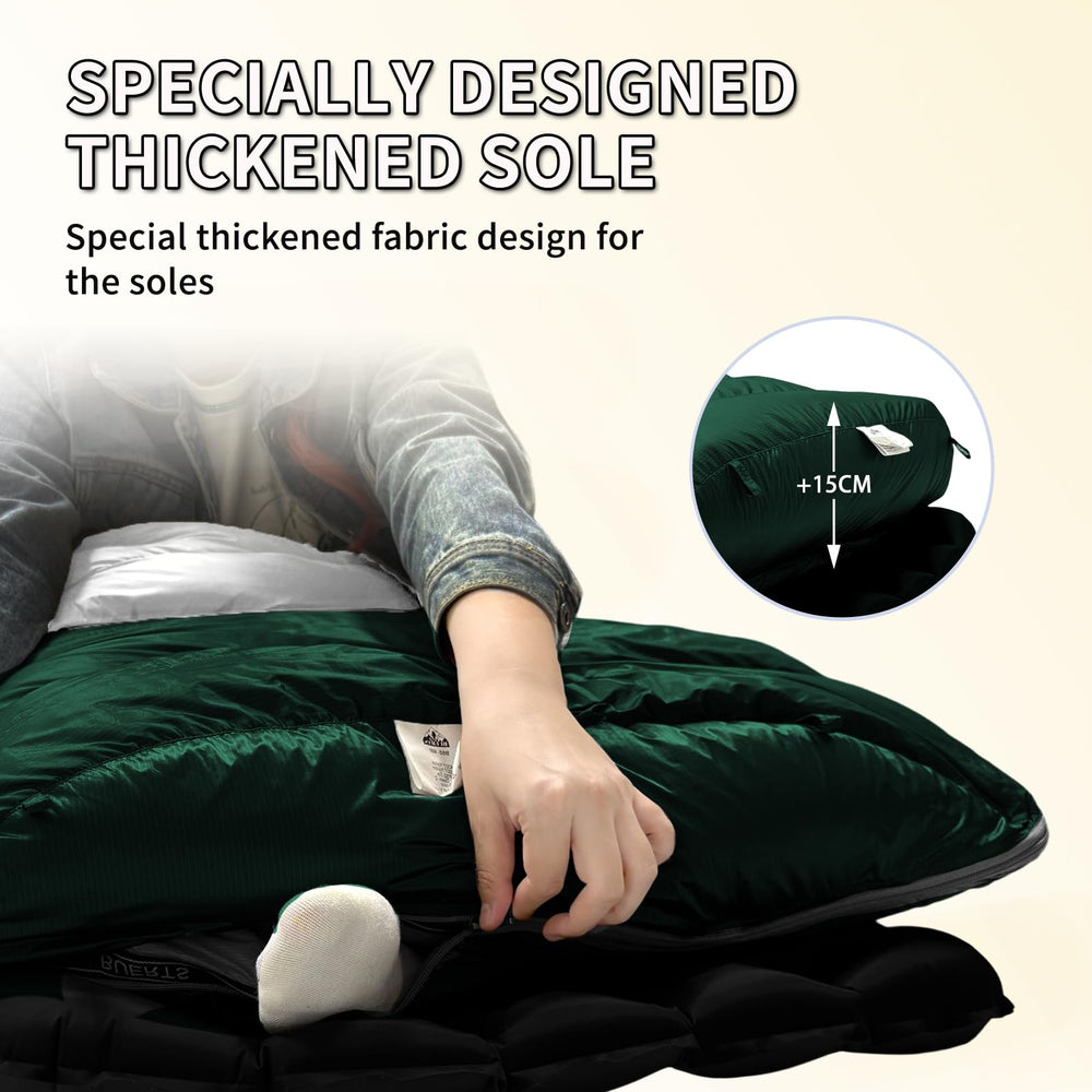BUERTS unfolded dimensions demonstrate generous room while remaining packable for backpacking