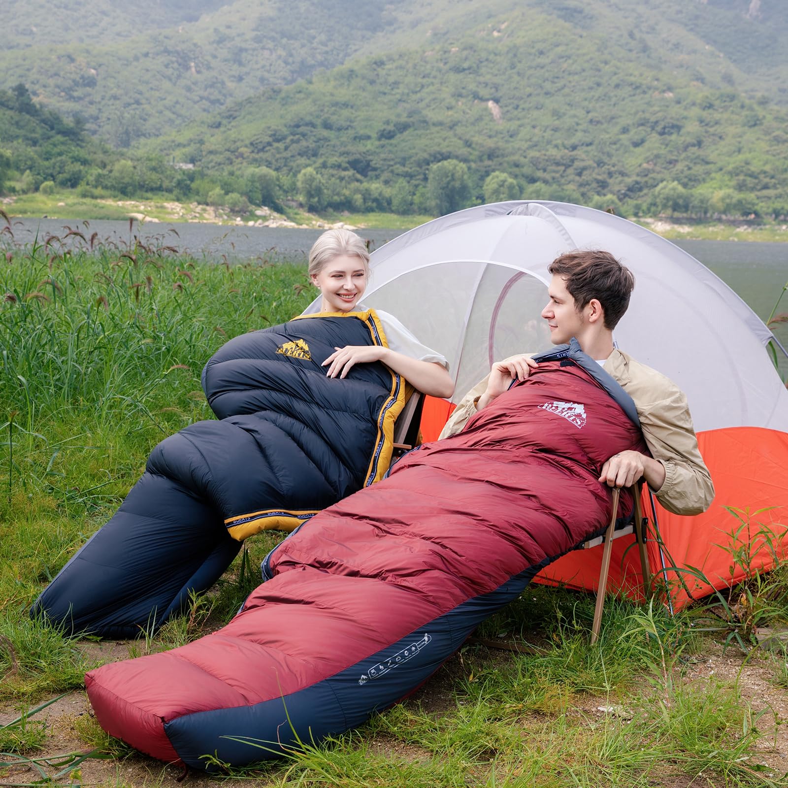 BUERTS Down Sleeping Bag ideal for winter camping, backpacking, and mountaineering.