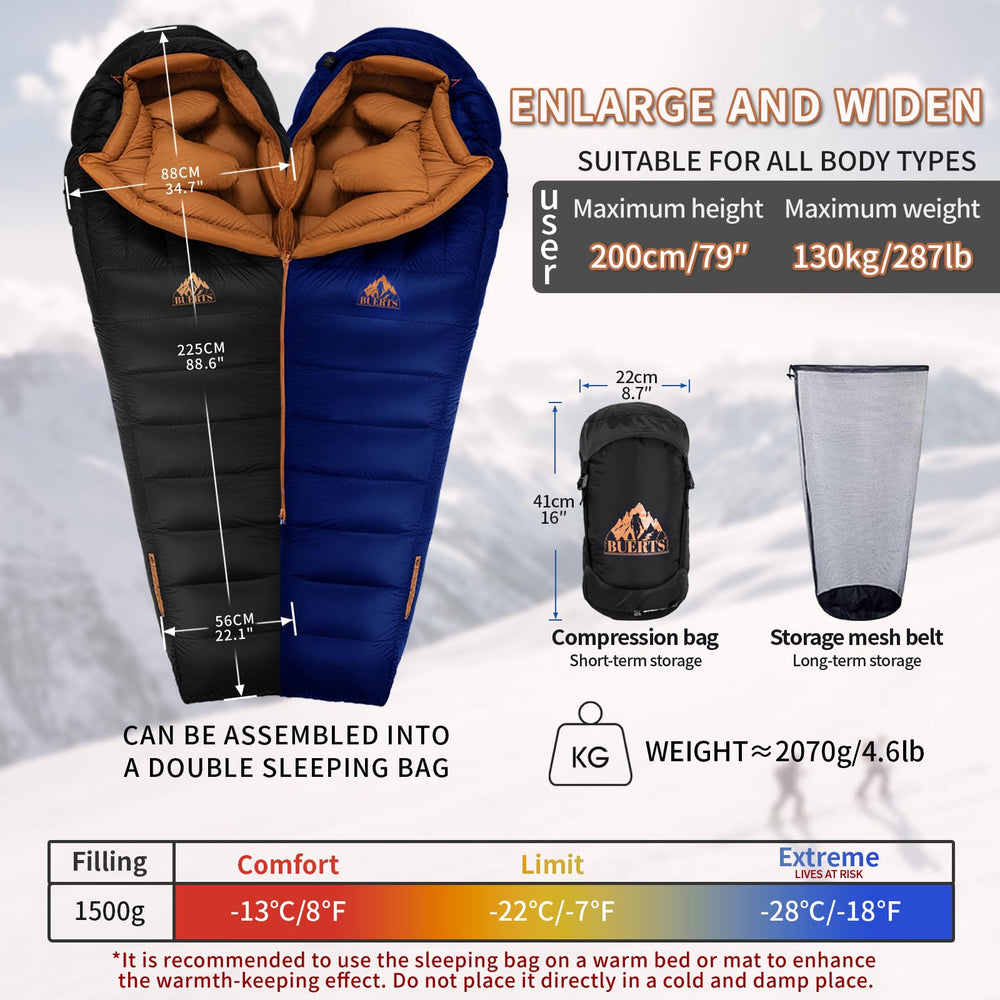 BUERTS saddle-neckline design emphasizes heat retention for cozy sleep.