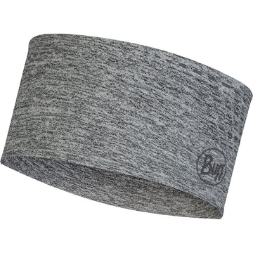 BUFF Dryflx headband front view for a snug fit with reflective details for low-light runs.