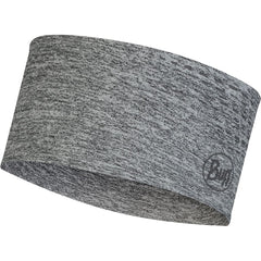 BUFF Dryflx headband front view for a snug fit with reflective details for low-light runs.