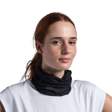 BUFF CoolNet UV Lazs Khaki fabric close-up showing recycled polyester texture and quick-dry performance