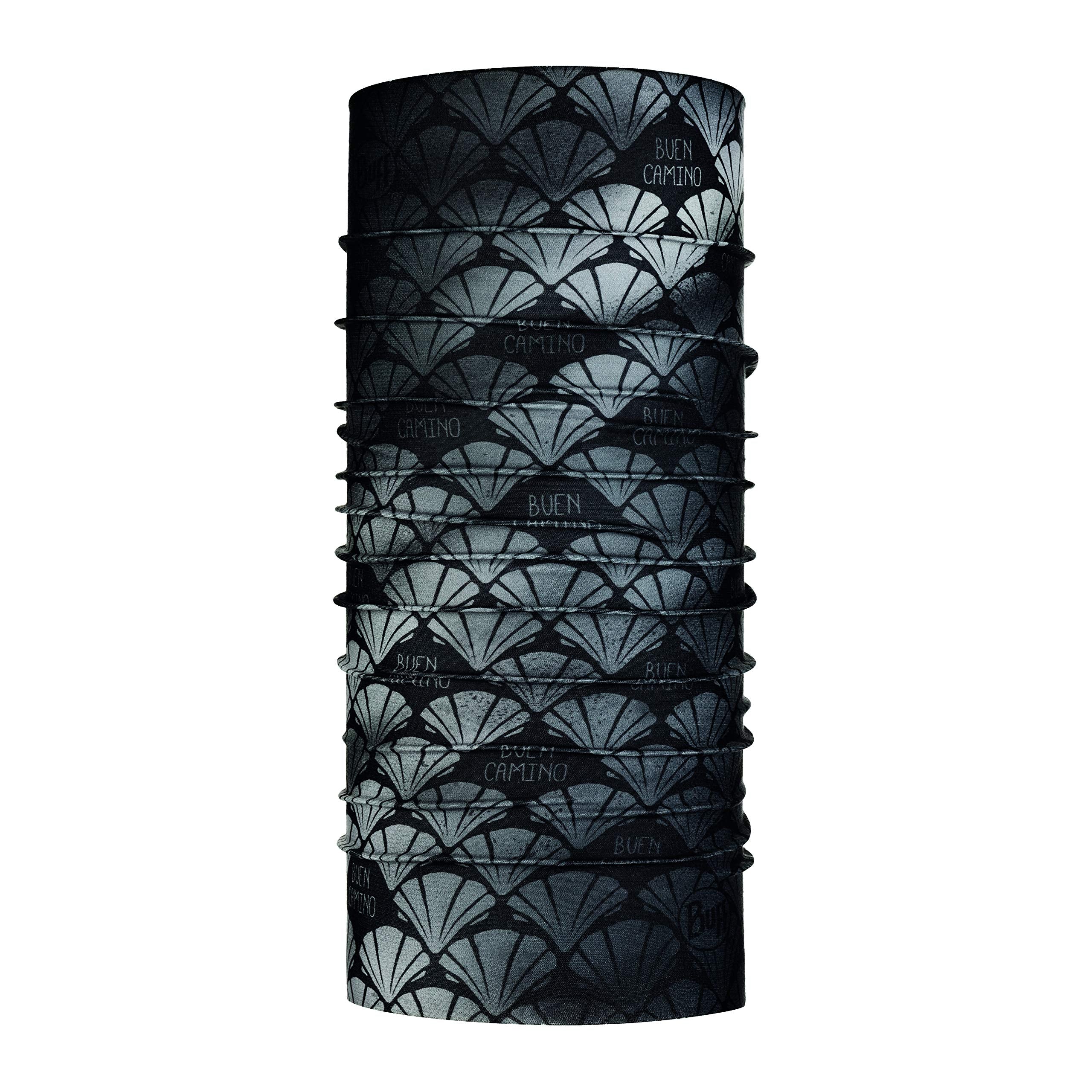 Buff El Camino Coolnet UV+ dark grey close-up fabric showing UPF 50+ sun protection.