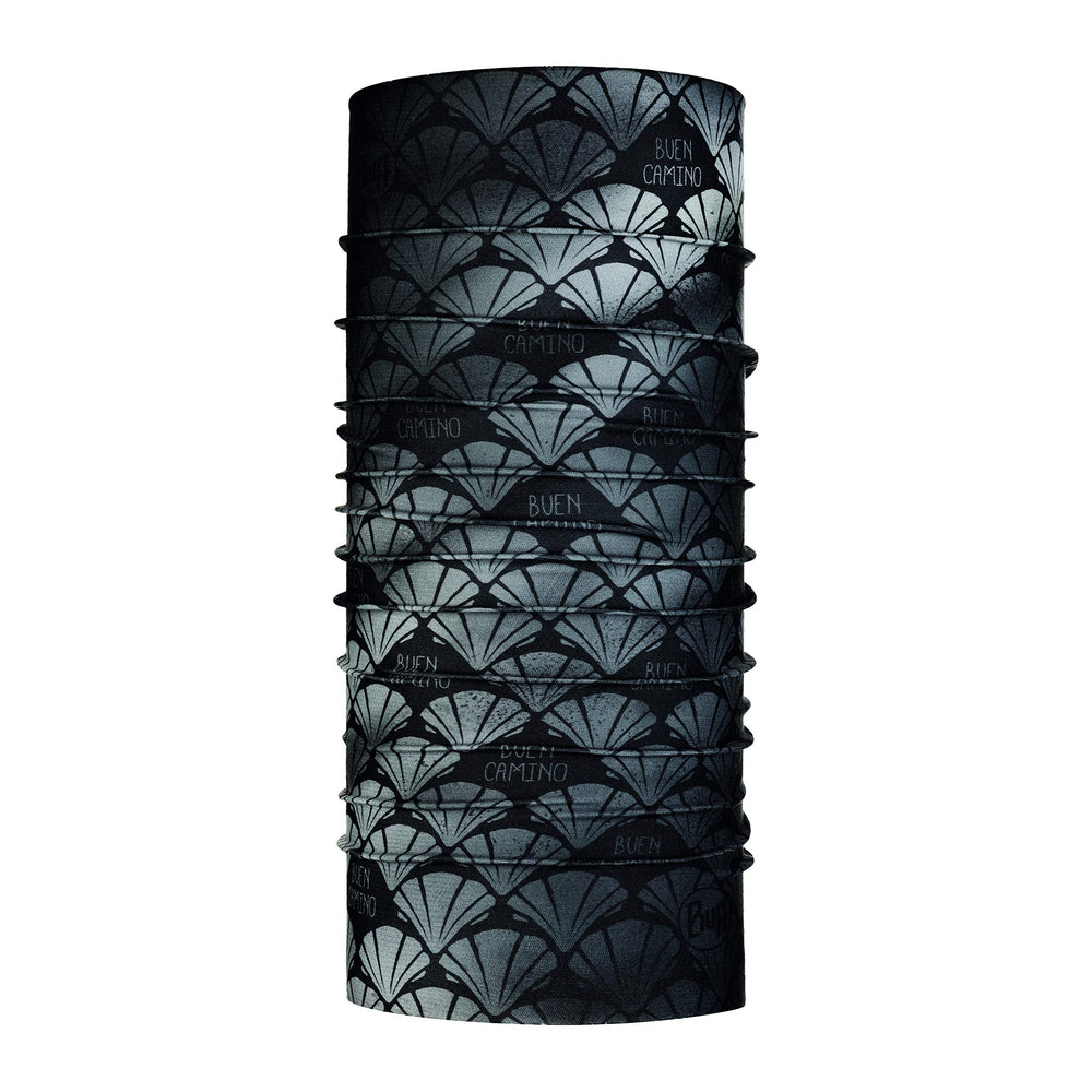 Buff El Camino Coolnet UV+ dark grey close-up fabric showing UPF 50+ sun protection.