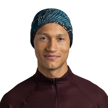 Buff Original EcoStretch scarf provides UPF protection for outdoor days.