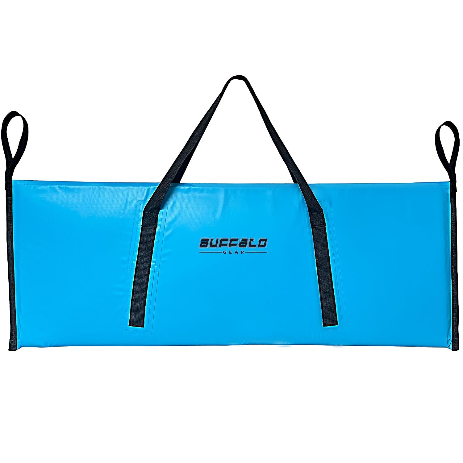 Buffalo Gear insulated fish cooler bag front view for rugged boat use