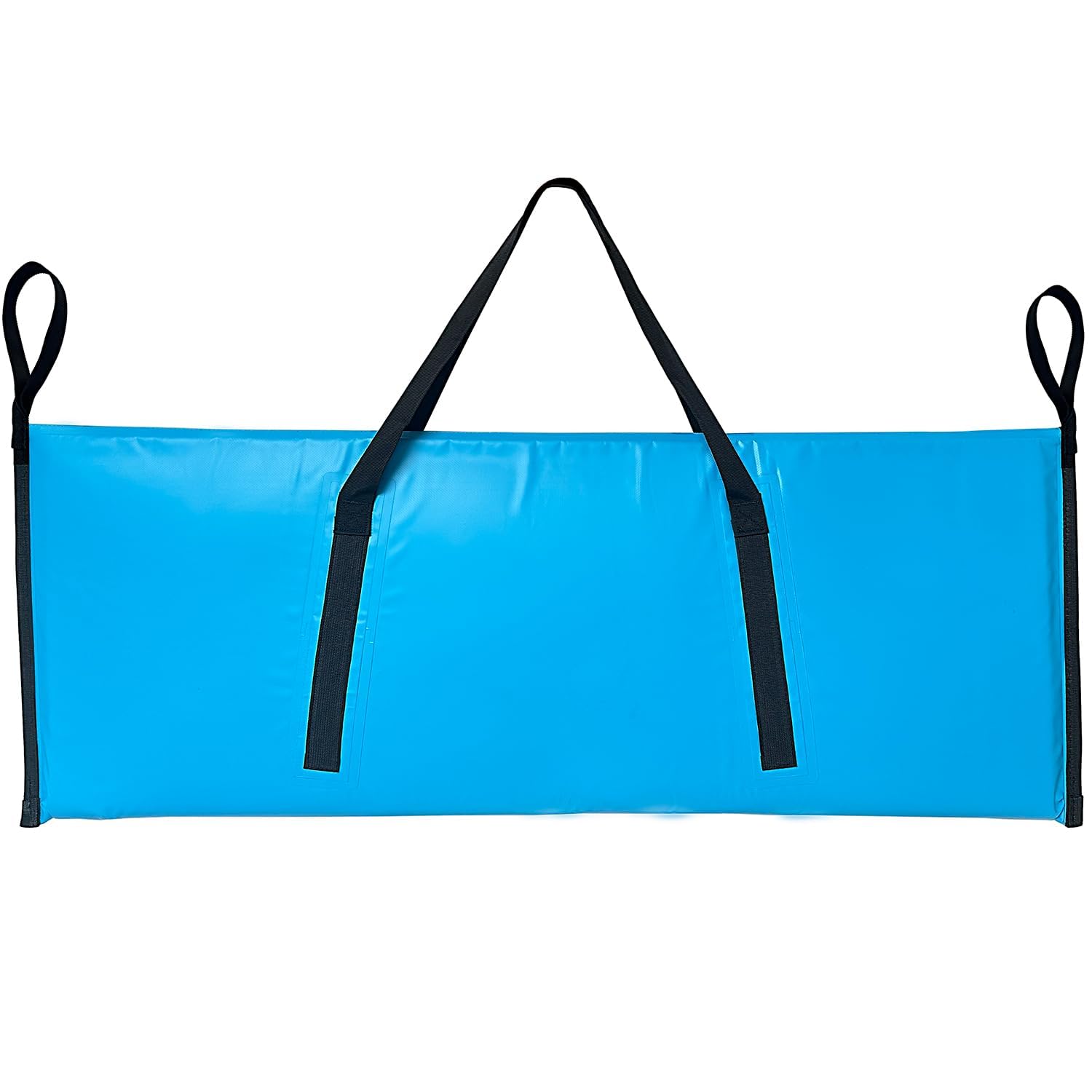 Buffalo Gear insulated fish cooler bag on boat setup showing compact size