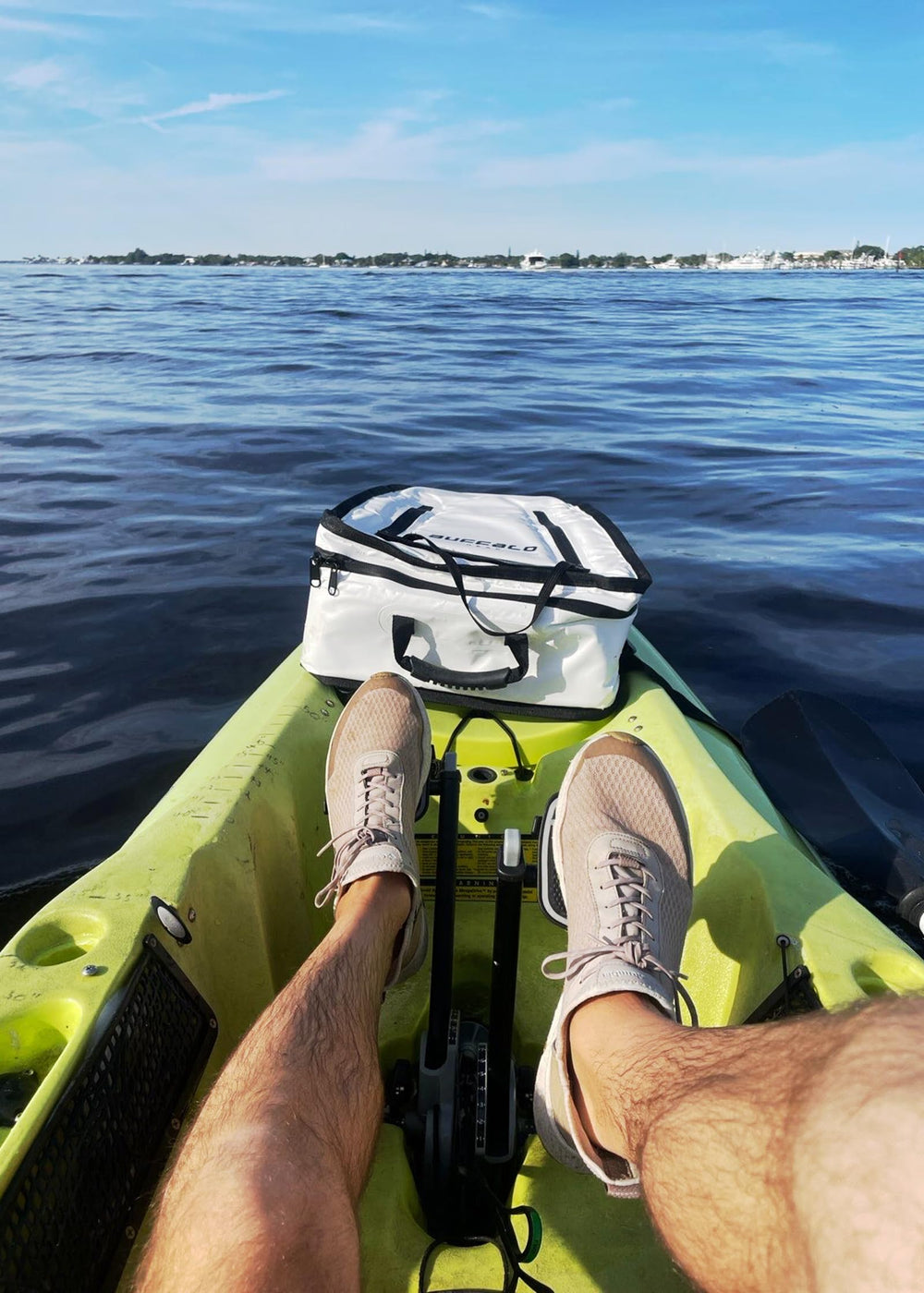 Buffalo Gear kayak fish cooler bag, leak-proof seal for mess-free transport