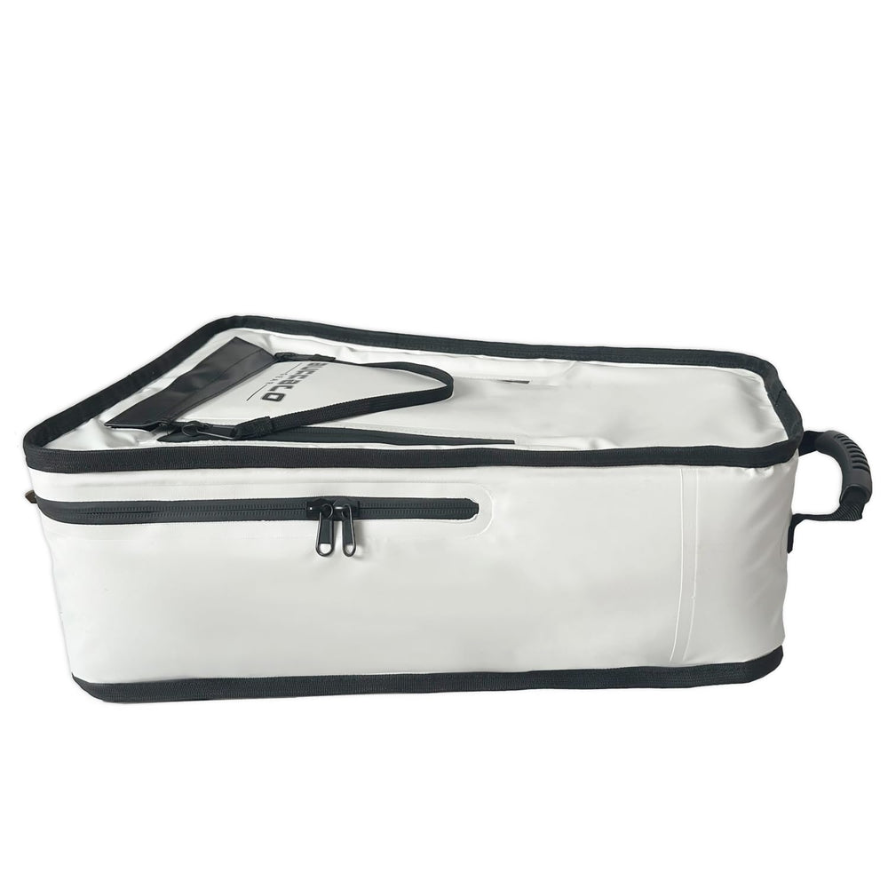 Buffalo Gear kayak fish cooler bag interior tarpaulin is easy to wipe clean
