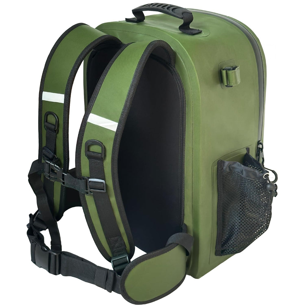 Ergonomic shoulder straps with chest and waist support