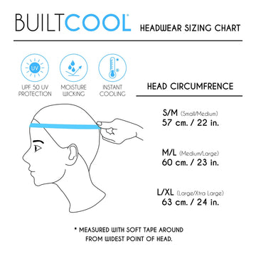 BUILTCOOL in-use outdoor scenario: hiking or fishing with neck shade.