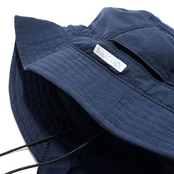 BUILTCOOL moisture-wicking lining inside for quick-dry comfort.