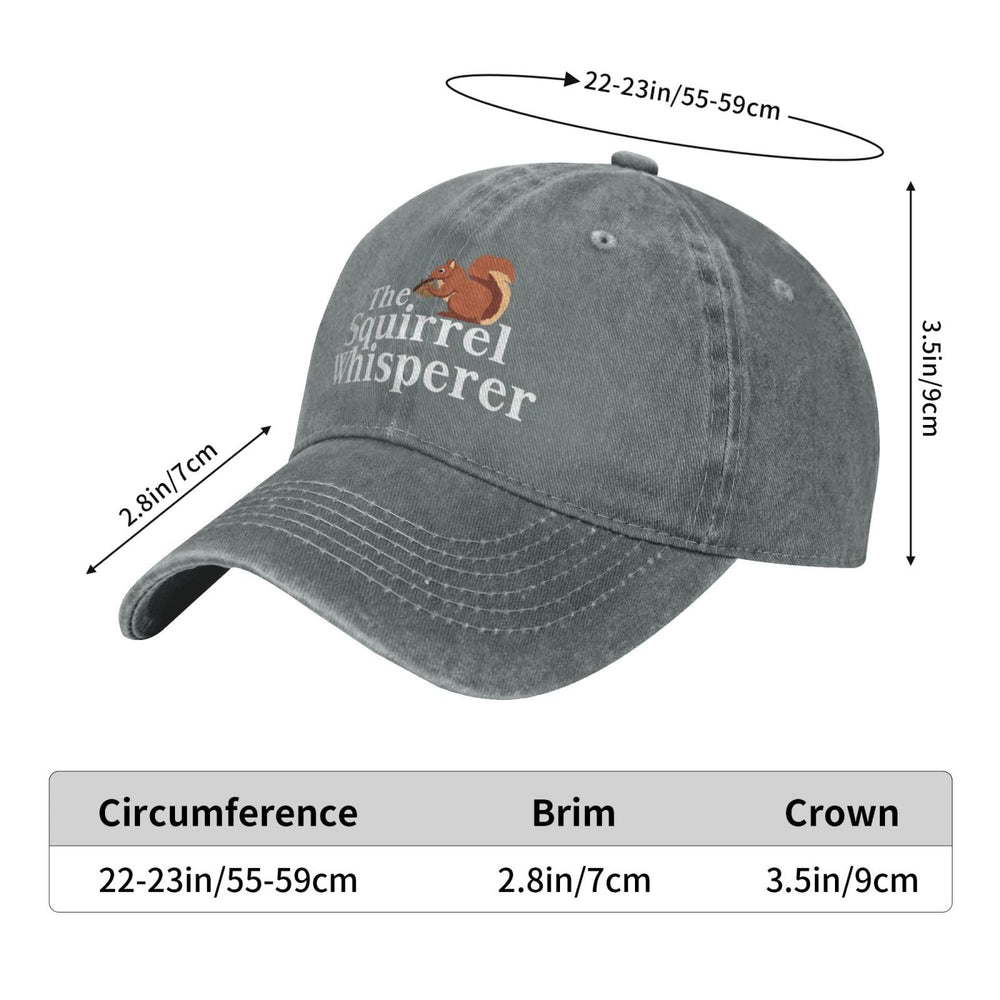 BUINGBFG Squirrel Whisperer Hat unisex-fit ensures casual, gift-ready style